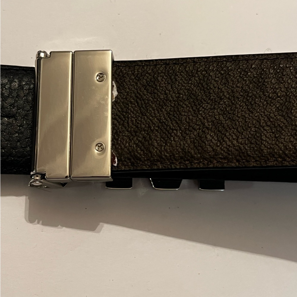 Michael Kors Logo and Leather Waist Belt (Brown / Chocolate) Large - Picture 8 of 10